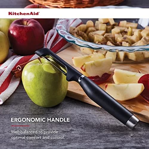 KitchenAid Classic Euro Peeler 8.6 inches | Double-Edge Serrated Blade, Ergonomic Handle, Dishwasher Safe thumbnail 4