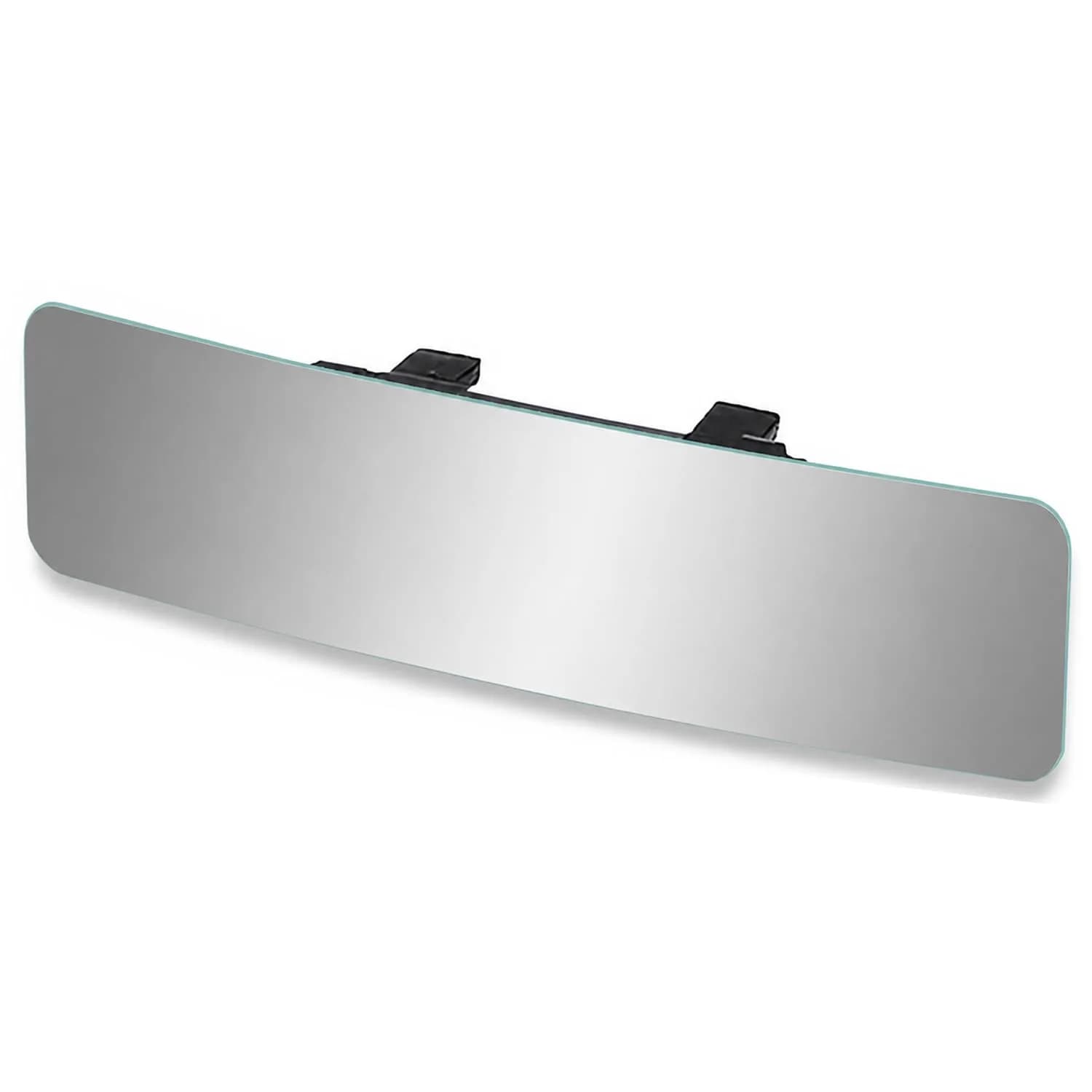 SkycropHD Anti Glare Wide Angle Car Rearview Mirror, 12'' | Frameless, Blue Convex, Universal Fit — Gray