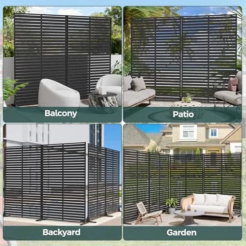 Diyfire Privacy Screen Outdoor 72" HDPE Fence Panel for Patio | Modern Garden Privacy Solution thumbnail 5