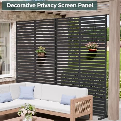 Diyfire Privacy Screen Outdoor 72" HDPE Fence Panel for Patio | Rust-Resistant, Weatherproof, Freestanding thumbnail 2