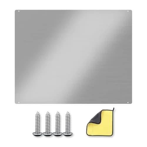 VENFAN 36"x24" Stainless Steel Backsplash | Grease Resistant Wall Panel for Kitchen thumbnail 1