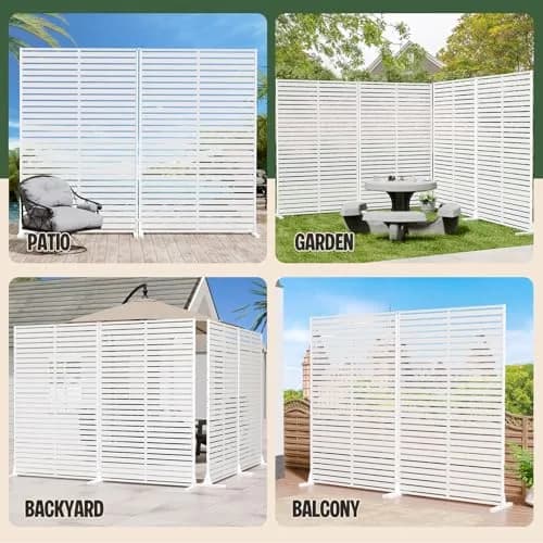 Diyfire Privacy Screen Outdoor 72" HDPE Fence Panel for Patio | Modern Garden Privacy Solution thumbnail 5