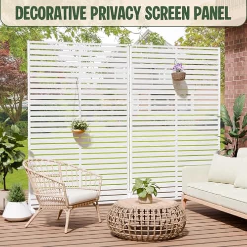 Diyfire Privacy Screen Outdoor 72" HDPE Fence Panel for Patio | Modern Garden Privacy Solution thumbnail 2