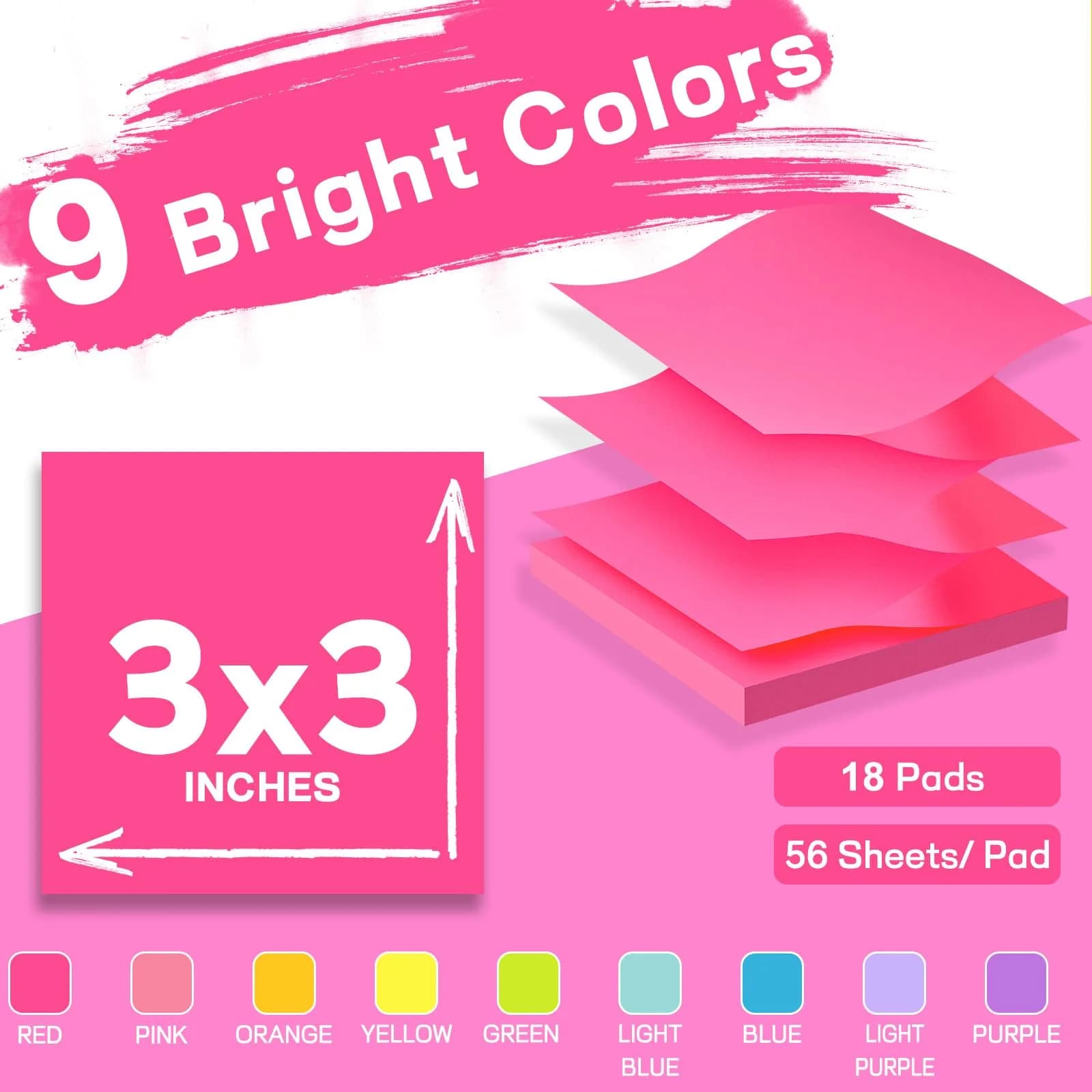 TKTB Fortune Sticky Notes Bulk Pack | Value Pack for Students & Professionals - view 2