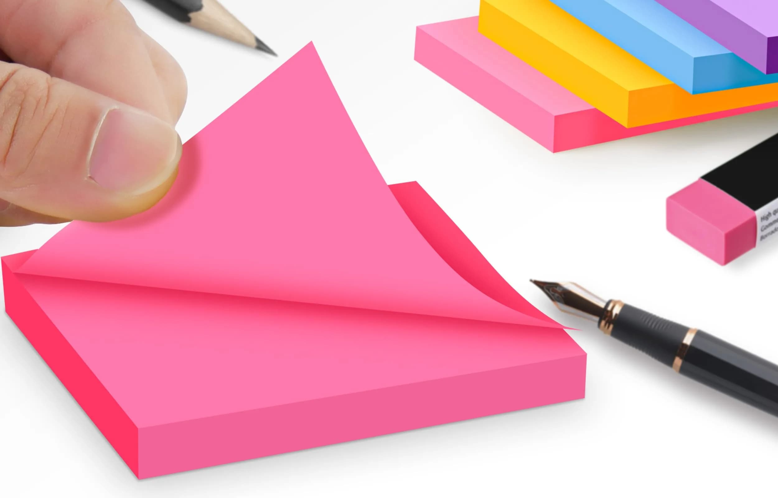 TKTB Fortune Sticky Notes Bulk Pack | Value Pack for Students & Professionals - view 3
