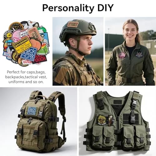 Harsgs Funny Tactical Morale Patches Pack 20pcs (2-3 inch) thumbnail 5