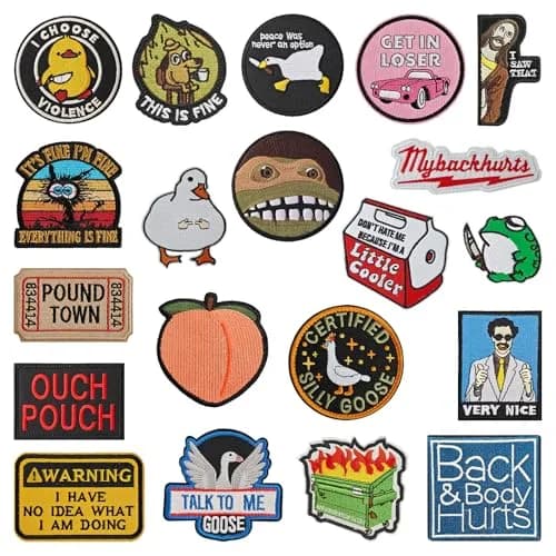 Harsgs Funny Tactical Morale Patches Pack 20pcs (2-3 inch) thumbnail 7