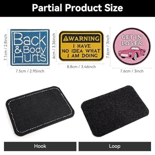 Harsgs Funny Tactical Morale Patches Pack 20pcs (2-3 inch) thumbnail 3