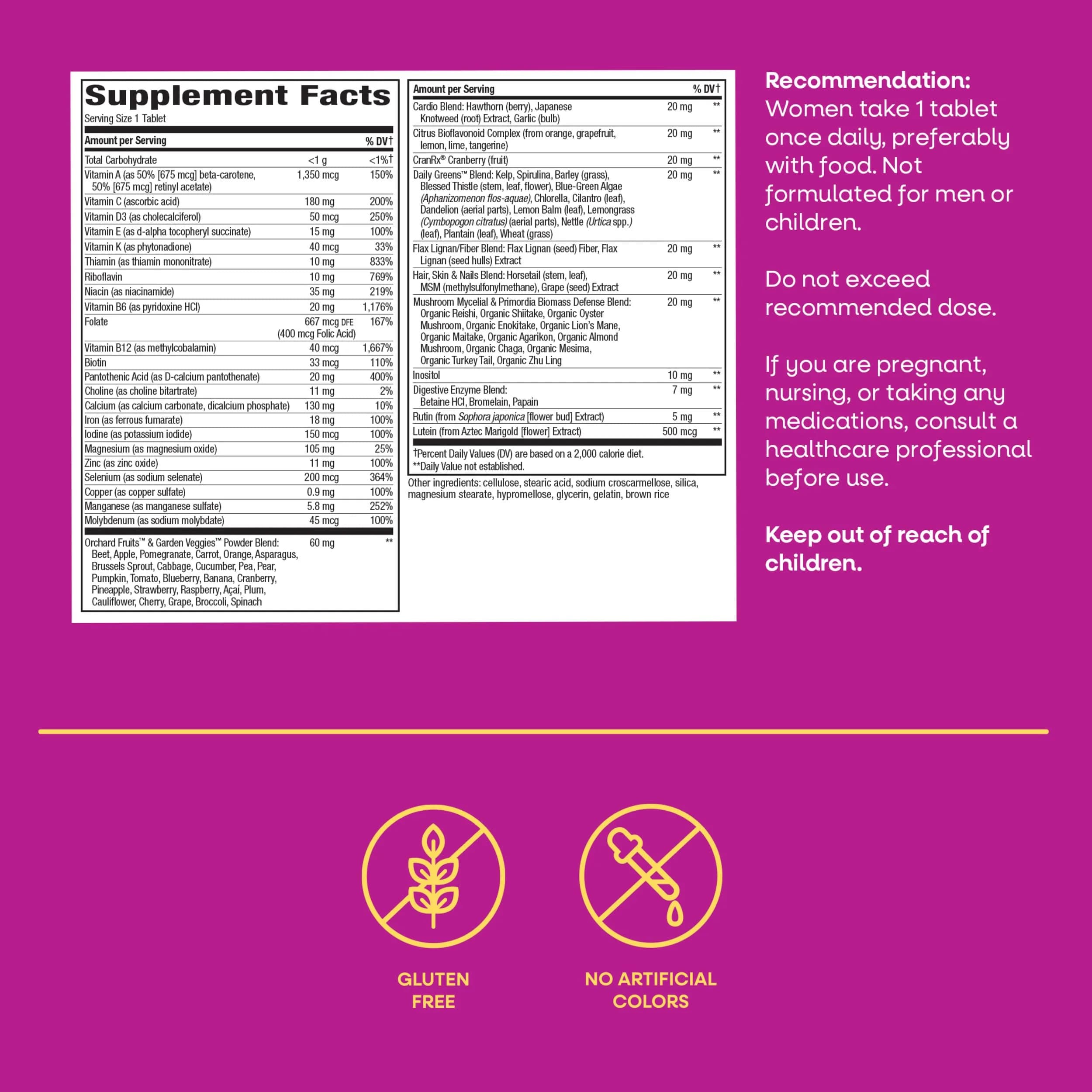 Nature's Way Alive! Women's Ultra Multivitamin 180 Count (60 ct x3) | High Potency Daily Support - view 7