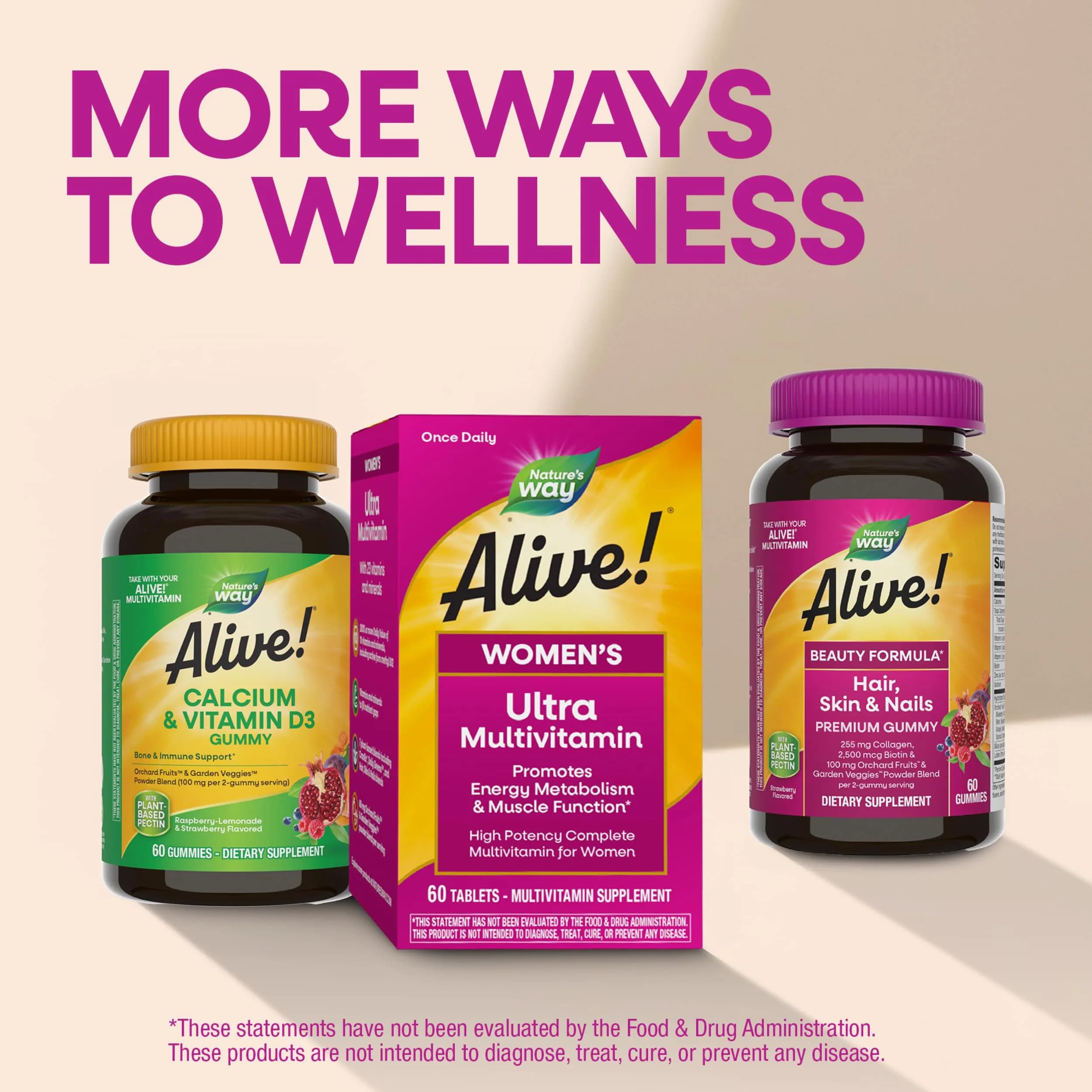 Nature's Way Alive! Women's Ultra Multivitamin 180 Count (60 ct x3) | High Potency Daily Support - view 8