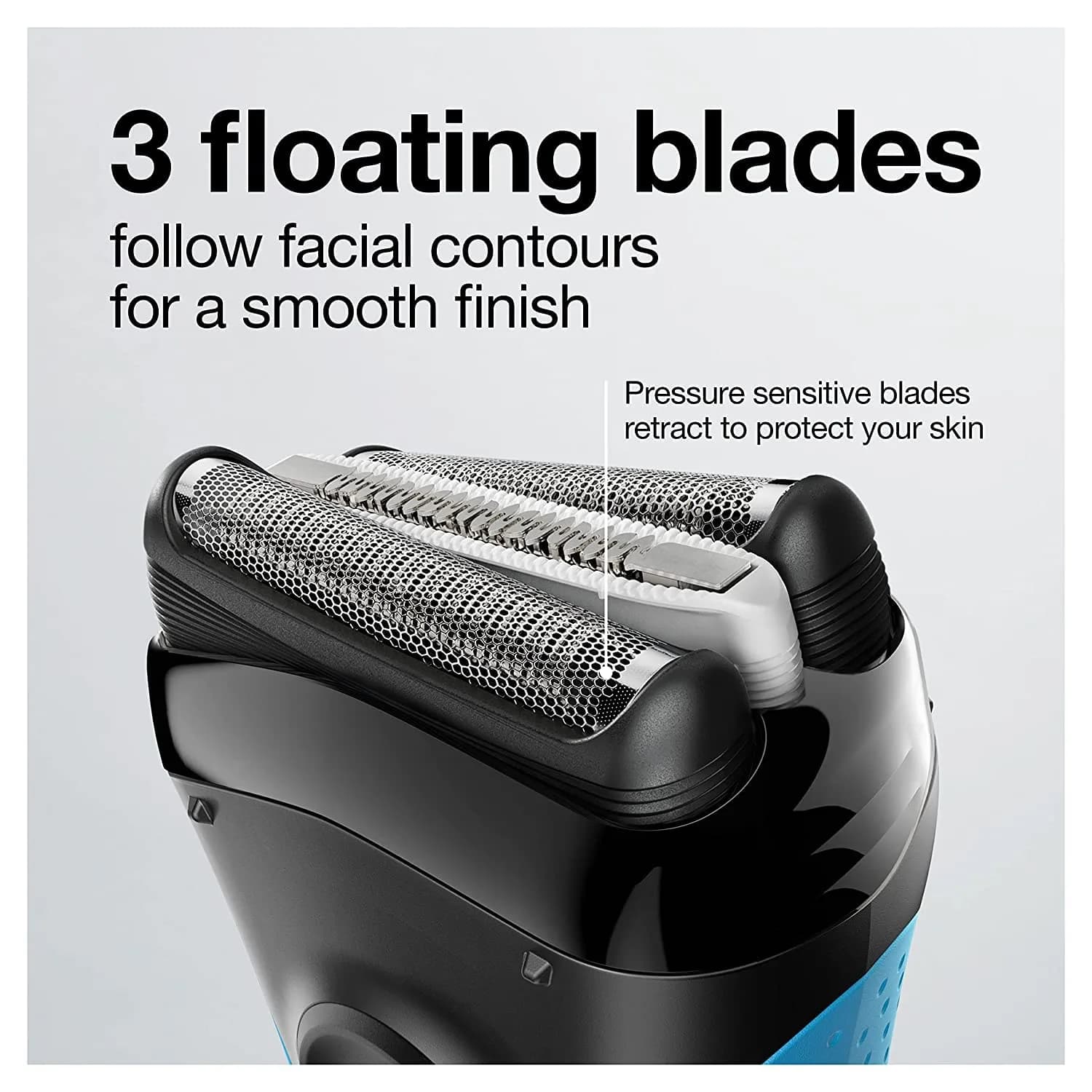 Braun Series 3 Electric Shaver 3040s Blue/Black 4 Piece Set (Pack of 2) | Precision Trimmer for Men - view 4