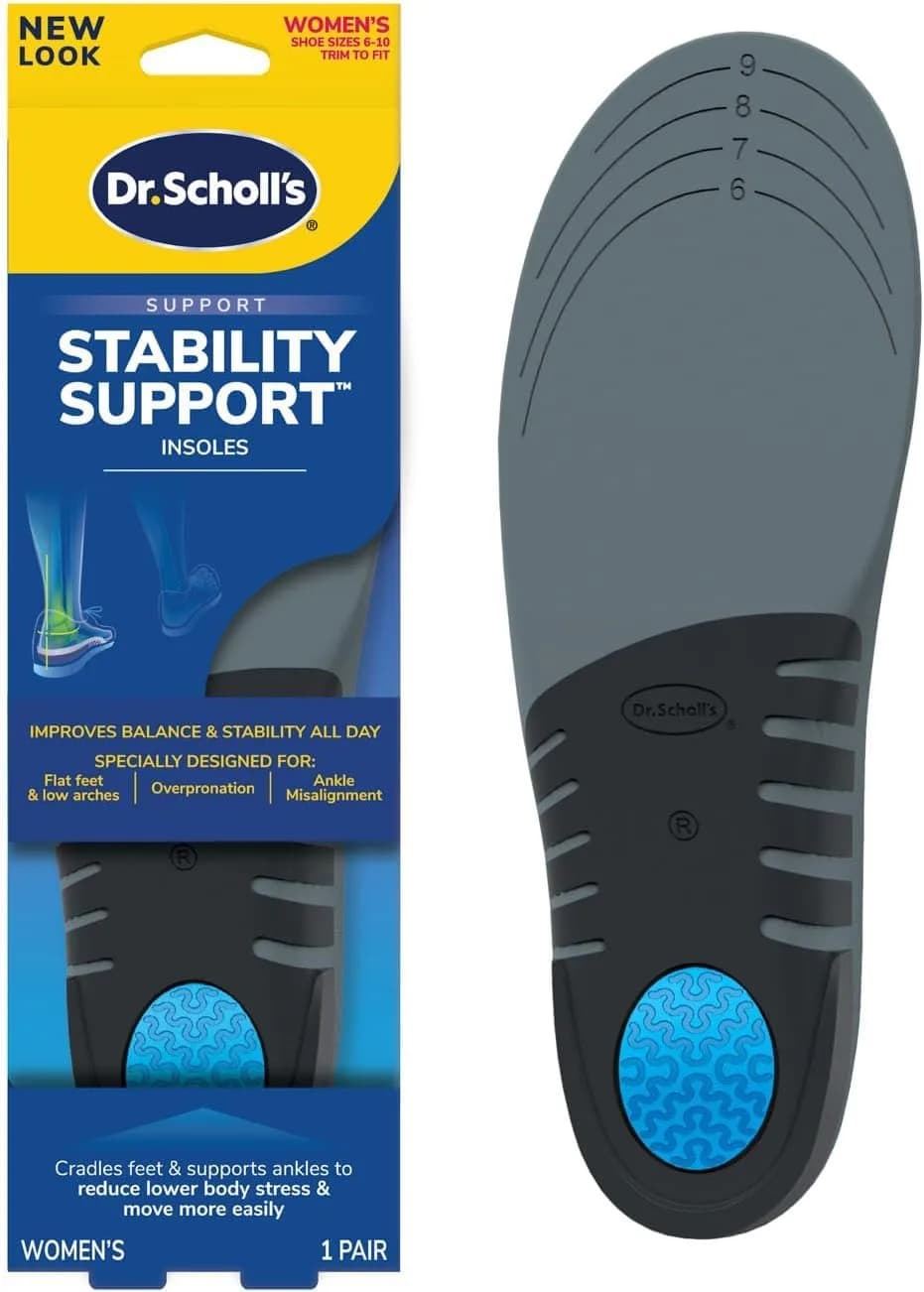 Dr. Scholl’s Flat Feet Support Insoles for Women, Size 6-10: Relieve Discomfort & Improve Ankle Alignment - main product image