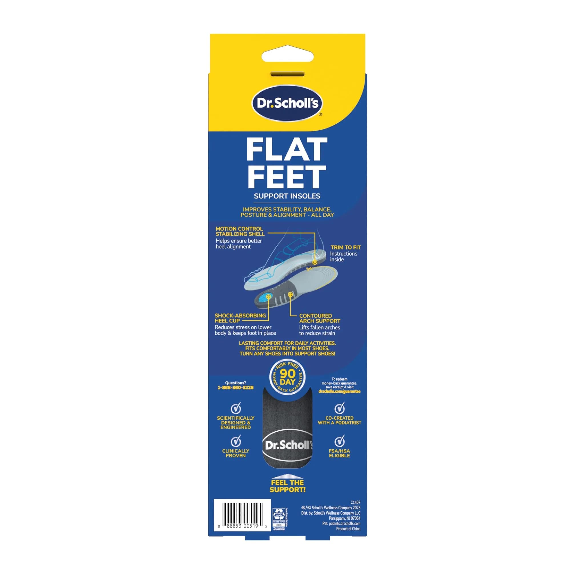 Dr. Scholl's Women's Size 6-10 Stabilizing Support Insoles | 12-Pack Gray - view 9