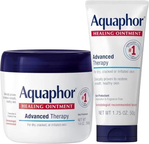 Aquaphor Healing Ointment Advanced Therapy Skin Protectant Set 500.5g (14 Oz Jar + 1.75 Oz Tube) | Clinically Proven for Dry Skin thumbnail 1