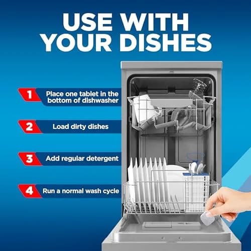 Finish Dishwasher Cleaner Tablets 32 Count (Pack of 8) | Deep Cleans Hidden Grease & Grime thumbnail 4