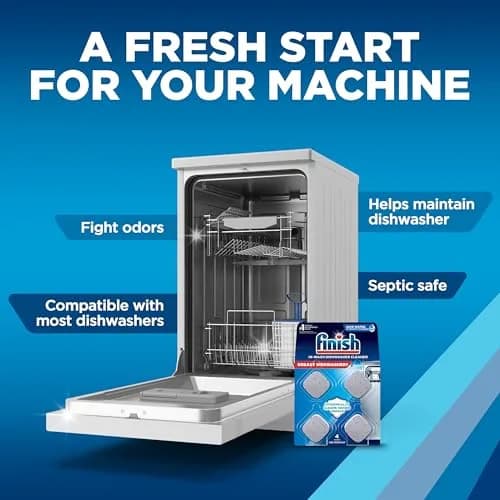 Finish Dishwasher Cleaner Tablets 48 Count (Pack of 12) | Deep Cleans Hidden Grease & Grime thumbnail 6