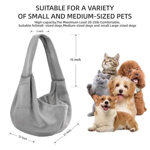 ARZQUT Dog and Cats Carrier Sling | Breathable Small Pet Carrier for Travel & Daily Use thumbnail 4