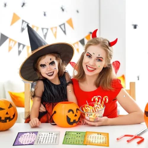AUGSUN 240 Pcs Halloween Stick-on Earrings | 8 mm (0.31 in) thumbnail 5