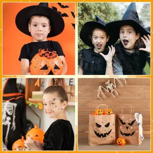 AUGSUN 240 Pcs Halloween Stick-on Earrings | 8 mm (0.31 in) thumbnail 6