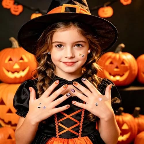 AUGSUN 240 Pcs Halloween Stick-on Earrings | 8 mm (0.31 in) thumbnail 7