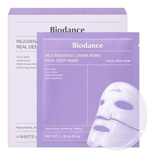 BIODANCE Rejuvenating Caviar PDRN Deep Mask 1.19oz (34g) x 4 | Skin Firming & Radiance thumbnail 1