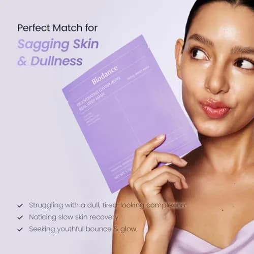 BIODANCE Rejuvenating Caviar PDRN Deep Mask 1.19oz (34g) x 4 | Skin Firming & Radiance thumbnail 6