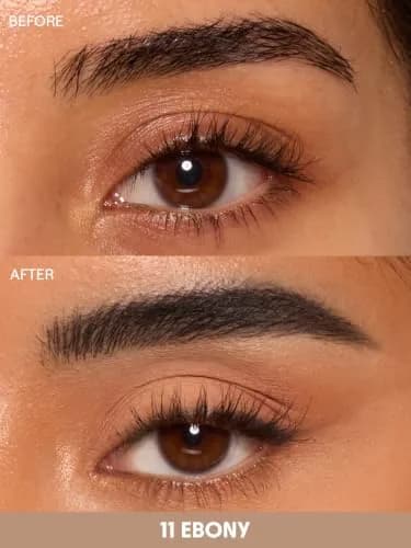 SHEGLAM Dual-Sided Eyebrow Pencil 11 Ebony | Waterproof Matte Cream & Liquid Pen thumbnail 2