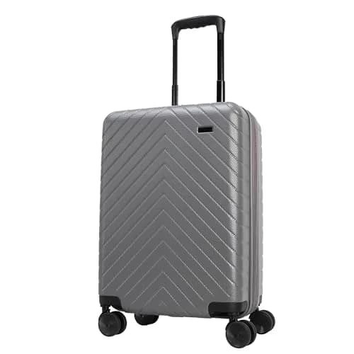 TRIPS RIDGELINE 20-Inch Carry-On Lightweight Durable Hardside Luggage, Granite | 8-Wheel Spinner Cabin Size thumbnail 1