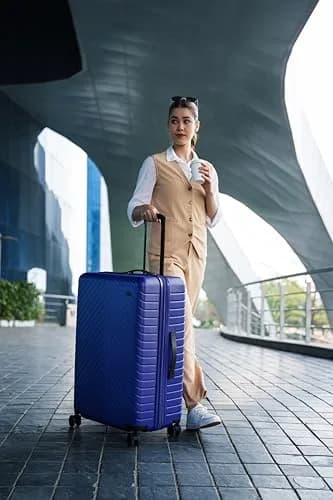 TRIPS RIDGELINE 28-Inch Lightweight Durable Hardside Suitcase | 8-Wheel Spinner, Granite thumbnail 4