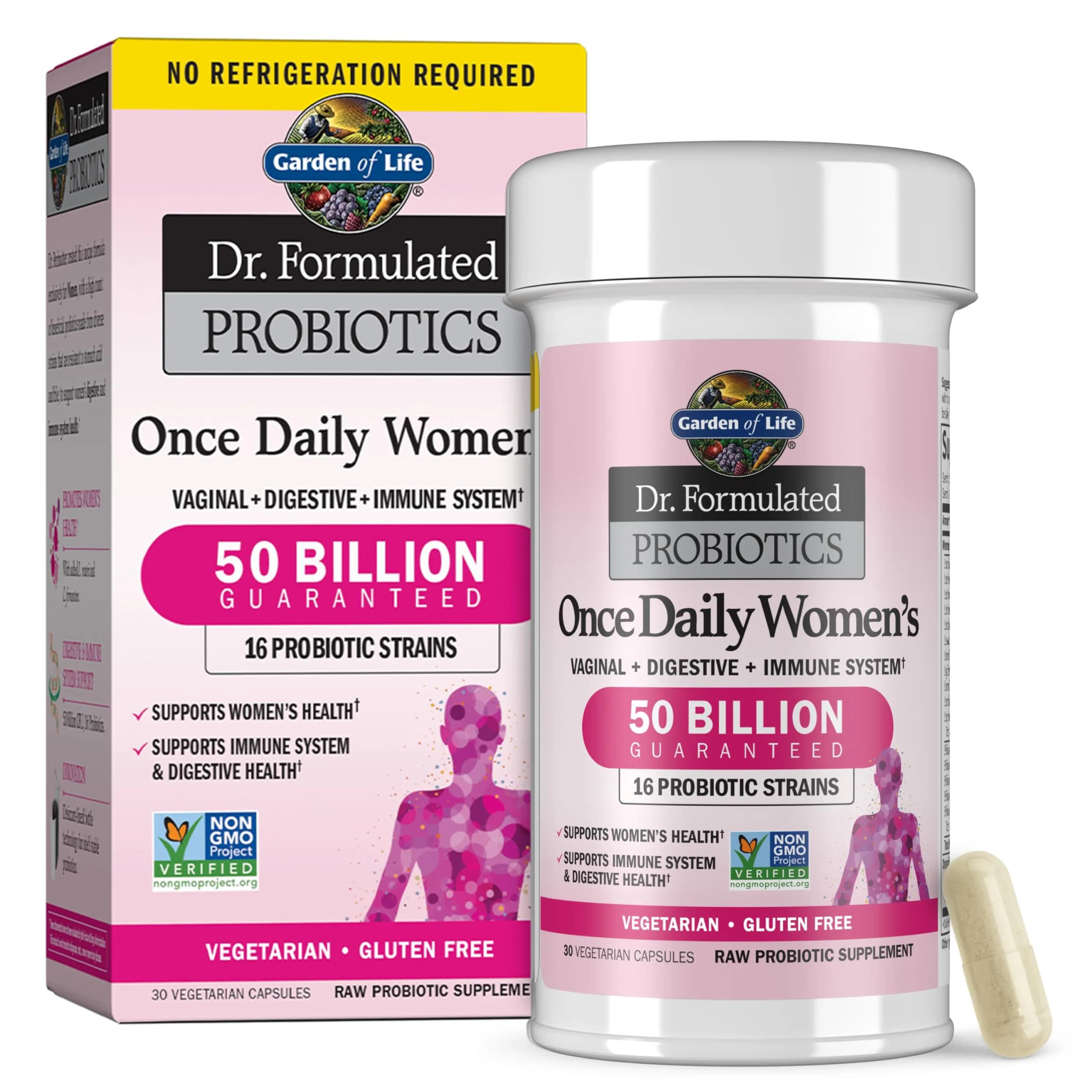 Garden of Life Dr. Formulated Probiotics for Women 50 Billion CFU | Digestive, Vaginal & Immune Health - main product image