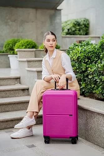 TRIPS AXIS 20-Inch Carry-On Lightweight Durable Hardside Luggage Deep Orchid | 8-Wheel Spinner Cabin Size thumbnail 7