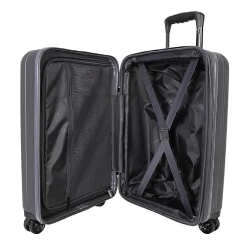 TRIPS AXIS 20-Inch Carry-On Lightweight Durable Hardside 8-Wheel Spinner Cabin Size Luggage, Asphalt | 20" Hard Shell with 8 Spinner Wheels thumbnail 5
