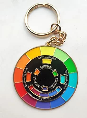 Langjitianya Creative Color Wheel Enamel Pin with Spinning Wheel, 5.1 cm (2 Inches) | Artist Lapel Pin for Backpacks, Suits, Bags thumbnail 2