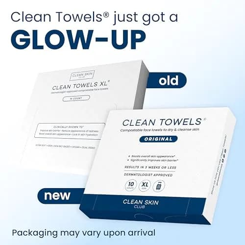 Clean Skin Club Wipe Skin_Cleaning_Wipe 40 Count | Biobased Disposable Face Towels for All Skin Types thumbnail 3
