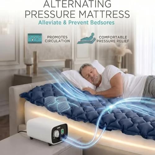 Vive Alternating Air Pressure Mattress Pad with Pump 203 cm (78 Inches) | Doctor Recommended for Bed Sore Relief thumbnail 3