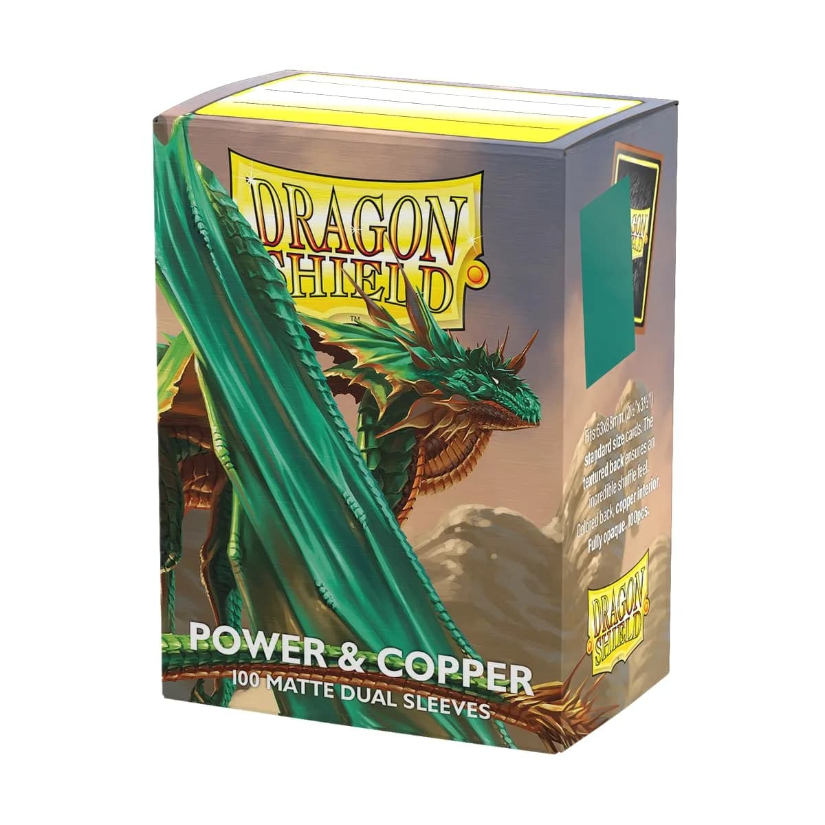 Dragon Shield Matte Dual Standard Size Card Sleeves (100ct, Power & Copper) | Non-Toxic, BPA-Free Card Sleeves for TCGs - main product image