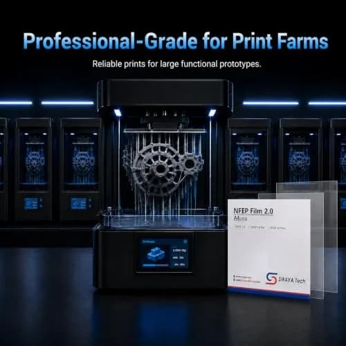 Siraya Tech NFEP 2.0 Pro Release Film 145μm (2 Pcs, A4 Size) | Ultra-Low Peel Force for High-Speed Resin Printing thumbnail 5