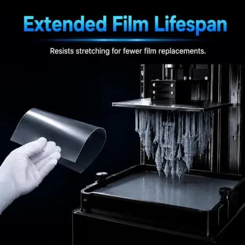 Siraya Tech NFEP 2.0 Pro Release Film 145μm (2 Pcs, A4 Size) | Ultra-Low Peel Force for High-Speed Resin Printing thumbnail 7