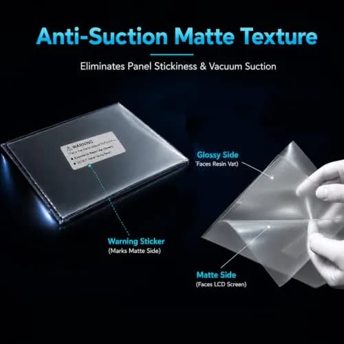 Siraya Tech NFEP 2.0 Pro Release Film 145μm (2 Pcs, A4 Size) | Ultra-Low Peel Force for High-Speed Resin Printing thumbnail 3