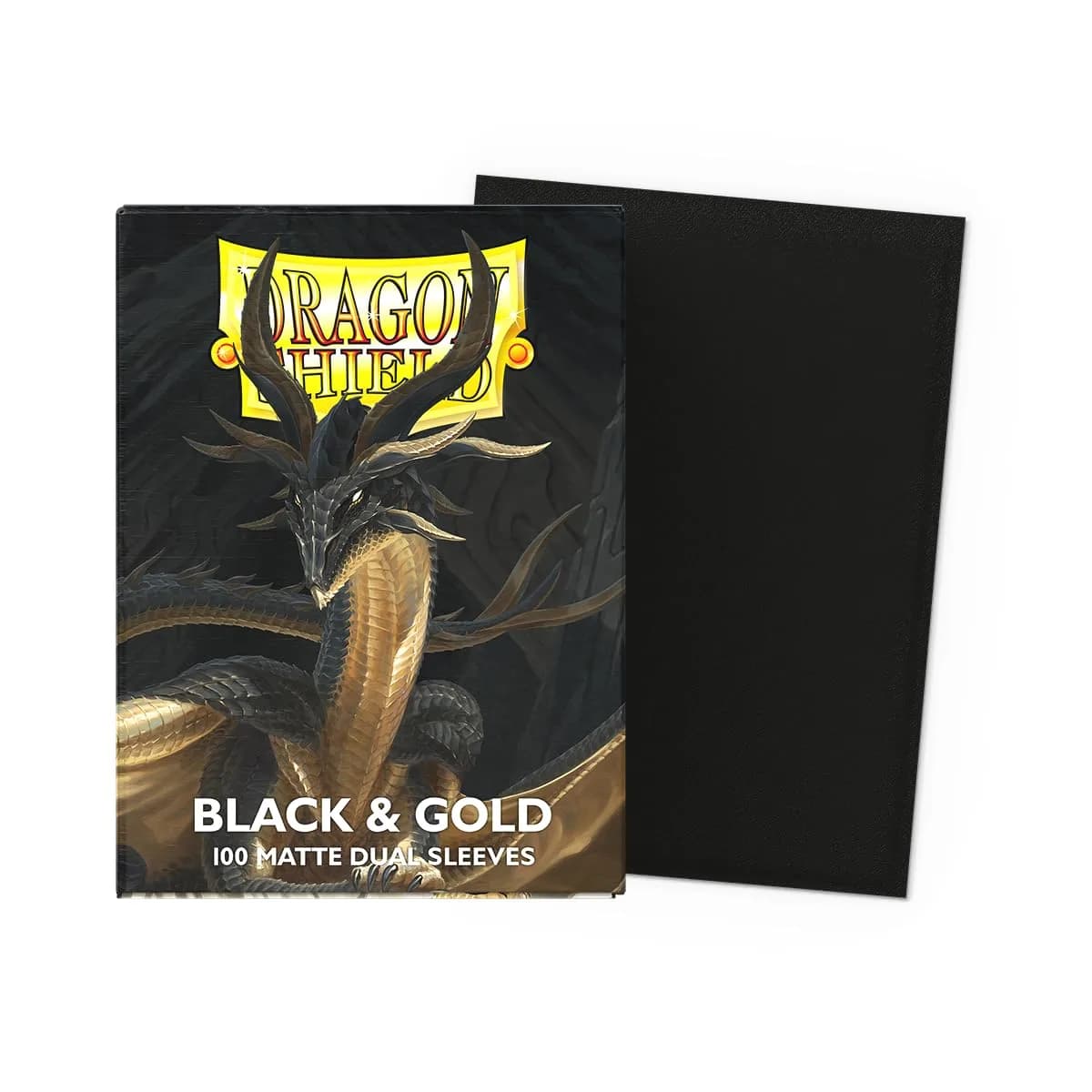 Dragon Shield Matte Dual Standard Size Card Sleeves (100ct, Black & Gold) | USA Import for TCGs - view 2