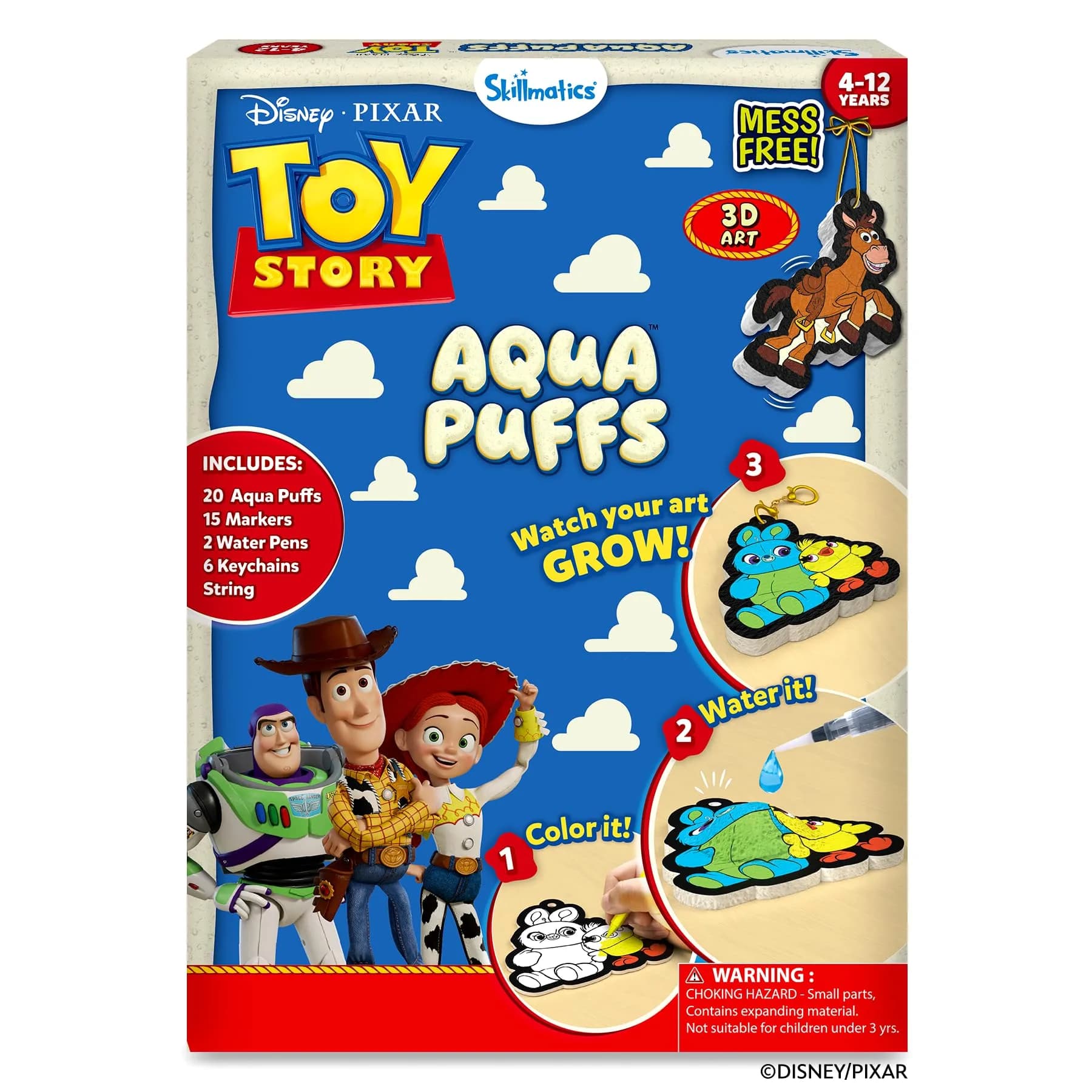 Skillmatics Disney•Pixar Toy Story Aqua Puffs 3D Art Kit | Mess-Free Paint by Number Craft for Kids - main product image
