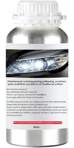 Pmbqifay Headlight Restoration Liquid 800g | Restores Clarity, Increases Visibility & Safety thumbnail 1