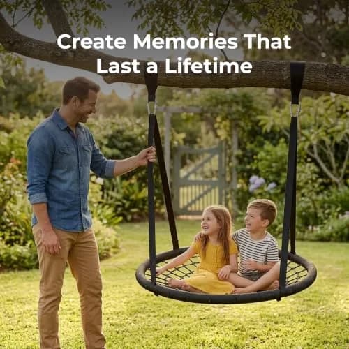 MalloMe Heavy Duty Tree Swing Straps & Hammock Straps for Trees – 2200 LB Capacity, 5FT Black D-Ring Style with Swivel & Carabiners | Multi-Purpose Hanging Kit thumbnail 6