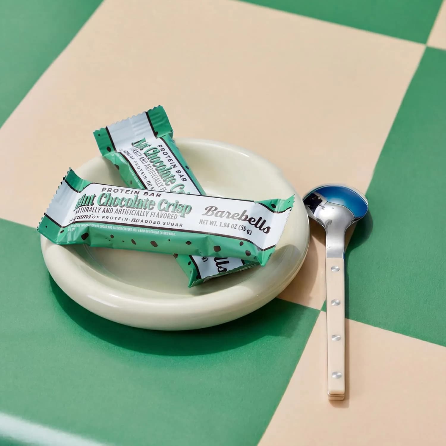 Barebells Mint Chocolate Crisp Protein Bar 20g Protein 55g (Pack of 24) - view 3