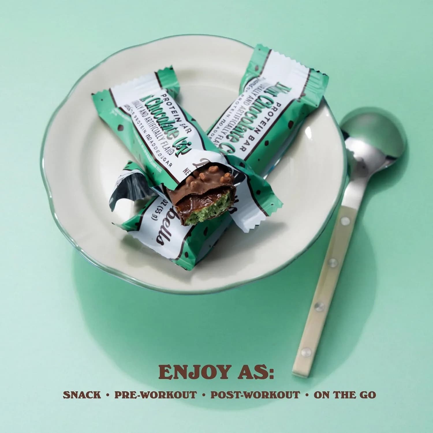 Barebells Mint Chocolate Crisp Protein Bar 20g Protein 55g (Pack of 24) - view 5