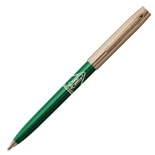 Fisher Space Pen Cap-O-Matic Green Barrel / Gold Cap Space Shuttle Imprint Pen thumbnail 1