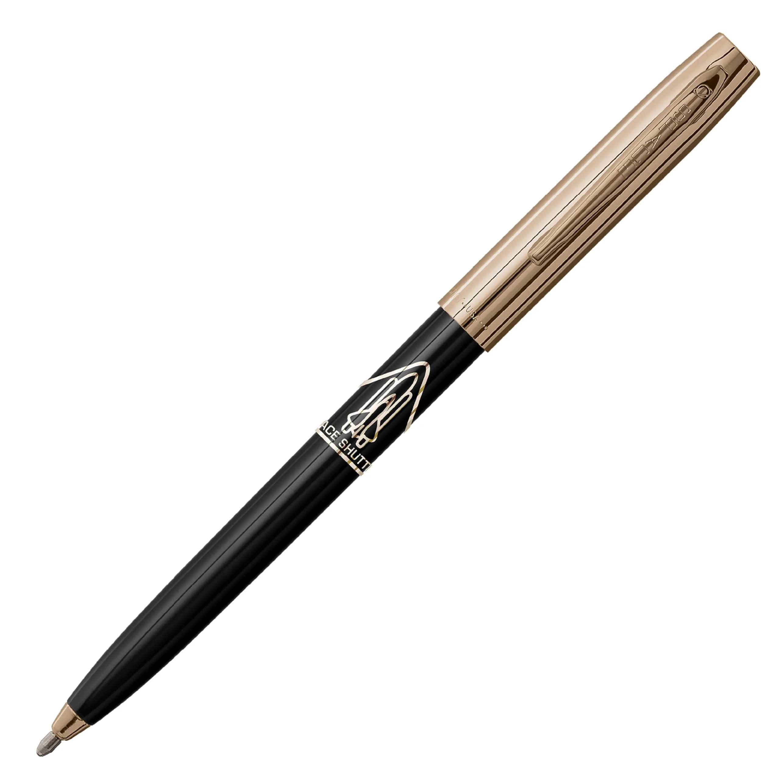 Fisher Space Pen Cap-O-Matic Black Barrel / Gold Cap Space Shuttle Imprint Pen - main product image