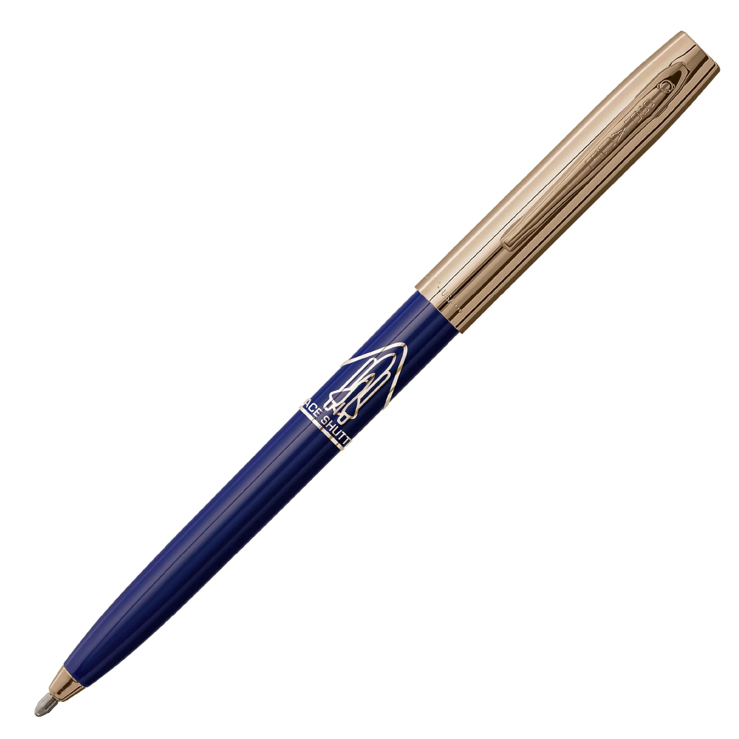 Fisher Space Pen Cap-O-Matic Blue Barrel / Gold Cap Space Shuttle Imprint - main product image