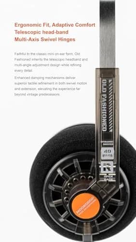 Moondrop Old Fashioned On-Ear Headphones 40mm Driver | Open-Back Retro Design, 3.5mm Jack thumbnail 6