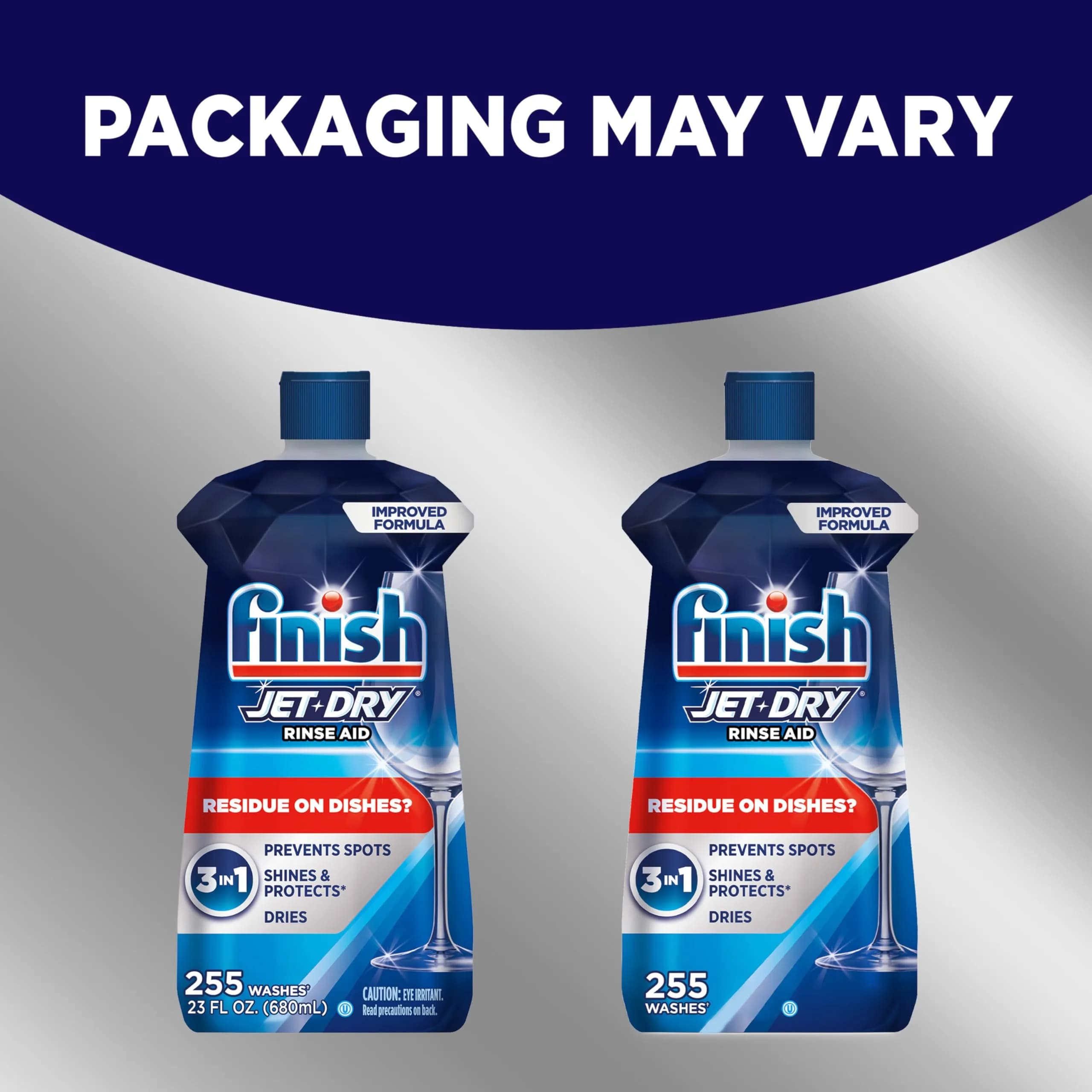 Finish Jet-Dry Dishwasher Rinse Aid Liquid Original 69 fl oz (2035 ml) | Prevents Spots & Residues, Dries, Shine & Protects - view 8